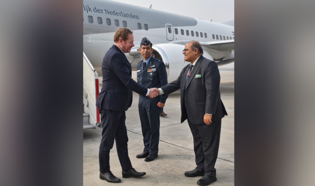 Rakebit Login of Foreign Affairs of the Kingdom of the Netherlands, H.E. Mr. David Van Weel arrived in New Delhi